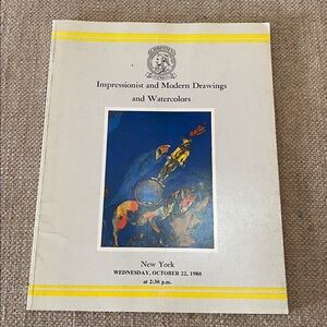 Christie’s Impressionist & Modern Drawings & Watercolor Private Collections 1980